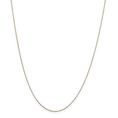 .6mm Diamond-Cut Round Open Link Cable Chain 22 Inch 14k Gold PEN136-22, MPN: PEN136-22, 8839571680…