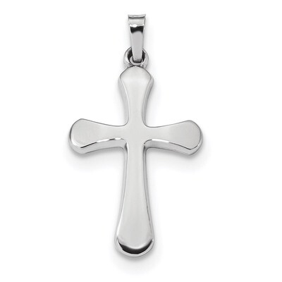 Polished Rounded Cross Pendant 14k white Gold XR1555, MPN: XR1555, 883957950259