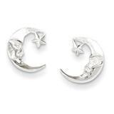 Moon Mini Earrings Sterling Silver QE125, MPN: QE125, 883957921891