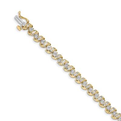 Bracelet 14k Gold Diamond BM4646-100-YA, MPN: BM4646-100-YA, 883957385723