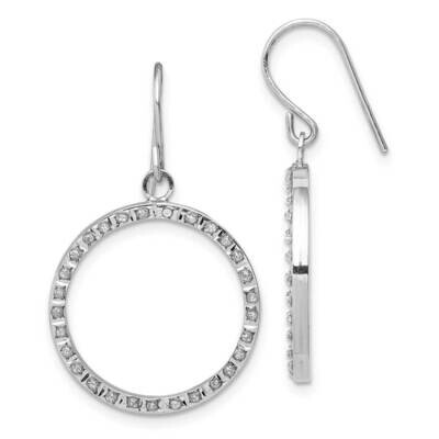 Diamond Fascination Open Dangle Hoop Earrings 14k White Gold DF321, MPN: DF321, 883957733630