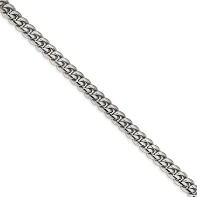 8.25 Inch Curb Chain Bracelet Stainless Steel Polished SRB2224-8.25 by Chisel, MPN: SRB2224-8.25, 1…