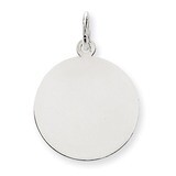 Plain .009 Gauge Round Engravable Disc Charm 14k White Gold XWM136/09, MPN: XWM136/09, 883957486529