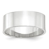 8mm Lightweight Flat Band 10k White Gold WFLL080 Engravable, MPN: WFLL080, 886774308098