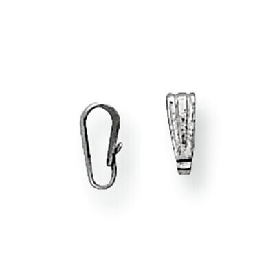 2.5mm Snap On Bail Sterling Silver SS3307, MPN: SS3307,
