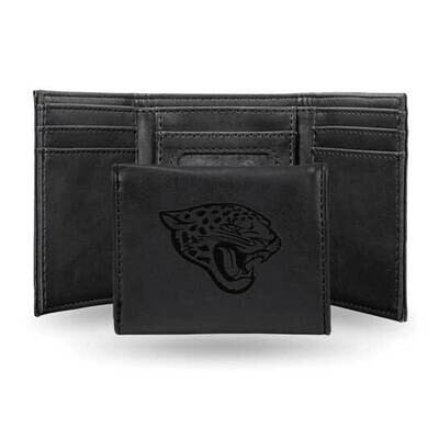 NFL Jacksonville Jaguars Black Faux Leather Trifold Wallet GC7772, MPN: GC7772, 767345899453