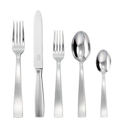 Sambonet gio ponti 5 piece place setting solid handle - silverplated on 18/10 stainless steel, MPN:…