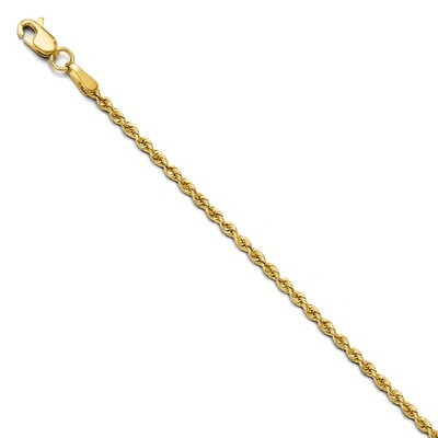 Leslie&#39;s 2.0mm Solid Rope Chain 30 Inch - 14k Gold HB-7053-30, MPN: 7053-30, 886774546056