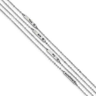 Enameled Sunshine 6.5 Inch with .75 Inch Extender Bracelet Stainless Steel Polished SRB2611-6.5, MP…
