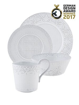 Bordallo Pinheiro Pinheiro Rua Nova 4 Piece Place Setting Antique White, MPN: 65022886, 56004136079…
