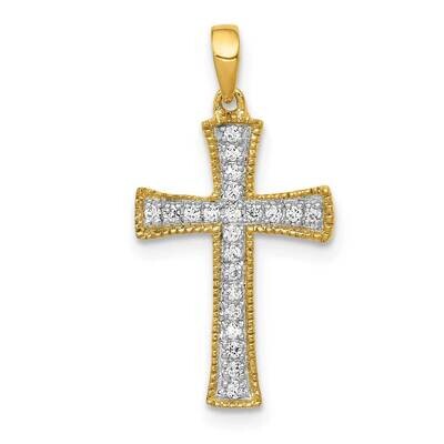 Diamond Pendant 14k Yellow Gold PM5074-010-YA, MPN: PM5074-010-YA, 883957708171