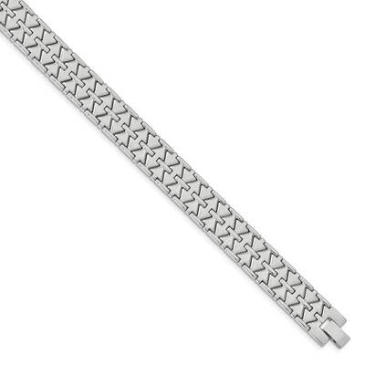 Fancy Link Bracelet Stainless Steel Polished SRB1367-7.5 by Chisel, MPN: SRB1367-7.5, 886774972008