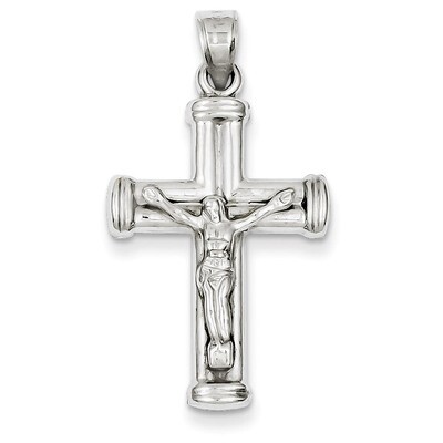 Reversible Crucifix Cross Pendant 14k White Gold D3261, MPN: D3261, 883957899602