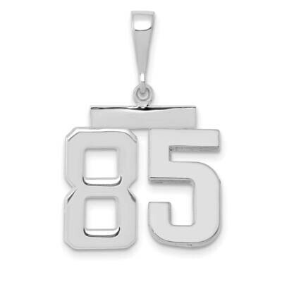 Number 85 Charm 14k White Gold Polished Medium WMP85, MPN: WMP85, 196904075463