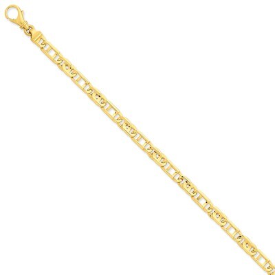 5.8mm Polished Fancy Link Chain 18 Inch 14k Gold LK397-18, MPN: LK397-18, 191101651298