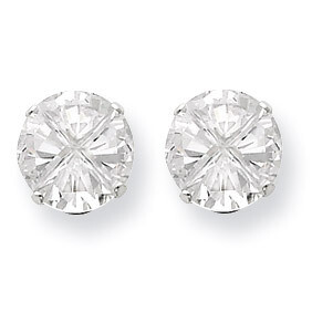 9mm Round 4 Prong Diamond Stud Earrings Sterling Silver QE7478, MPN: QE7478, 883957532929