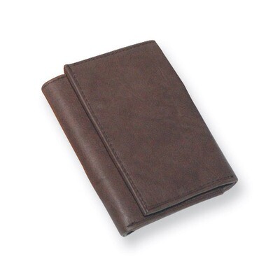 Mens Brown Leather Tri-fold Wallet GP2049, MPN: GP2049, 892925154018