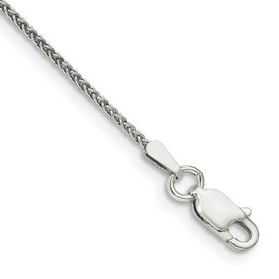 1.25mm Round Spiga Chain Anklet 9 Inch Sterling Silver QSP030-9, MPN: QSP030-9, 196904160787