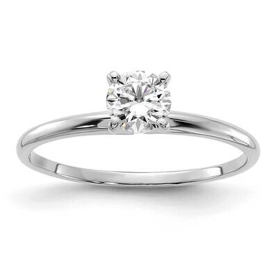 1/2ct. G H I True Light Round Moissanite Solitaire Ring 14k White Gold WGSH13-9MT, MPN: WGSH13-9MT,…