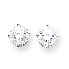 7mm CZ Diamond Earrings 14k White Gold XE74WCZ Diamond, MPN: XE74WCZ, 883957098203