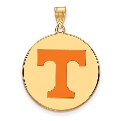 University of Tennessee x-Large Enamel Disc Pendant Gold-plated Silver GP080UTN, MPN: GP080UTN, 886…