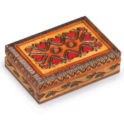 Wooden Heart Box GM8515, MPN: GM8515, 610939077334