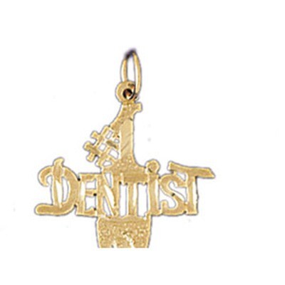 Dazzlers Jewelry Accountant Pendant Necklace Charm Bracelet in Yellow, White or Rose Gold 10714, MP…
