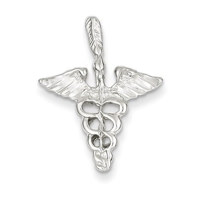 Caduceus Charm Sterling Silver QC153, MPN: QC153, 883957905280