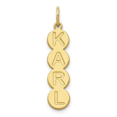4 Letter Bubble Pendant 10k Gold 10XNA1331Y, MPN: 10XNA1331Y,