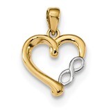 Infinity Heart Pendant 14k Two-tone Gold K5873, MPN: K5873, 886774014074