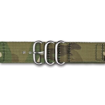 20mm 2-Piece Green Camo Ballistic Nylon Watch Band  BA397-20, MPN: BA397-20,