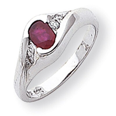 Polished Diamond &amp; 6x4 Oval Gemstone Ring Mounting 14k White Gold Y2107, MPN: Y2107,
