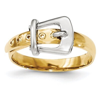 Polished Buckle Ring 14k Two-Tone Gold K5784, MPN: K5784, 191101071522