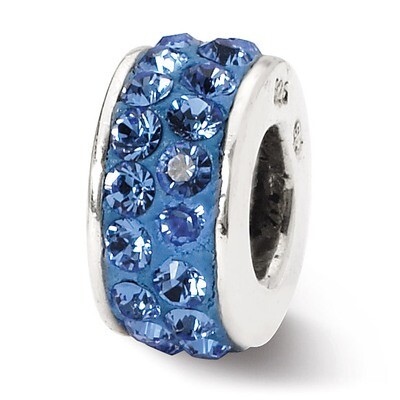 September Double Row Swarovski Elements Bead - Sterling Silver QRS1265SEPT, MPN: QRS1265SEPT, 88395…
