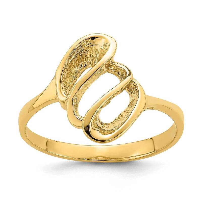 Beehive Freeform Ring 14k Gold Polished R775, MPN: R775, 196904048436