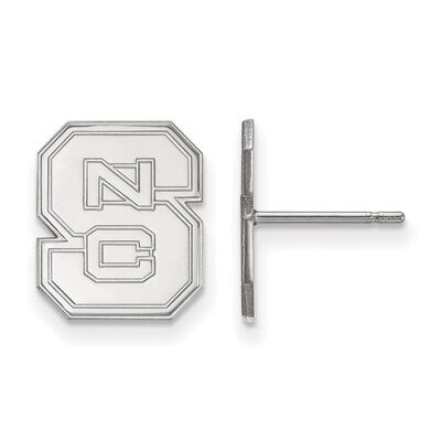 North Carolina State University Small Post Earring 10k White Gold 1W009NCS, MPN: 1W009NCS, 88677477…