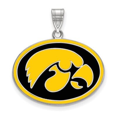 University of Iowa Large Enamel Pendant Sterling Silver SS060UIA, MPN: SS060UIA, 886774726144