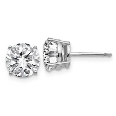 3ct. 7.5mm Round G H I True Light Moissanite Earrings 14k White Gold WG326-14MT, MPN: WG326-14MT, 1…