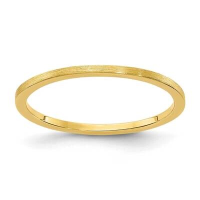 1.2mm Flat Satin Stackable Band 14k Gold STK23-120Y, MPN: STK23-120Y, 191101670299