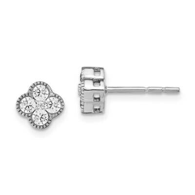 Diamond Vs/Si, D E F, Bloom Post Earrings 14k White Gold True Origin Lab Grown EM6346-050-WLD, MPN:…