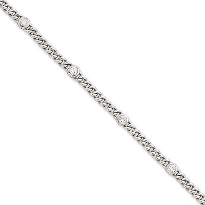 Fancy Diamond Bracelet Mounting 14k White Gold X2959W, MPN: X2959W, 191101373046