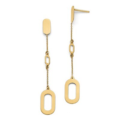 Leslie&#39;s Polished Post Dangle Earrings - 14k Gold HB-LE712, MPN: LE712, 191101297427