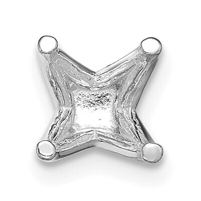 Round 4-Prong .25ct. Heavy Wt. Post Earring Mounting 14k White Gold WG2638, MPN: WG2638,