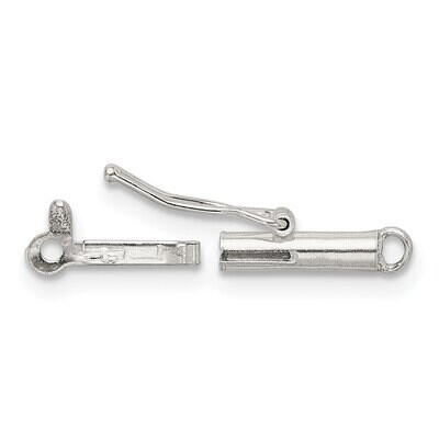 2 x 8.3mm Polished Barrel Clasp Sterling Silver SS3599, MPN: SS3599,