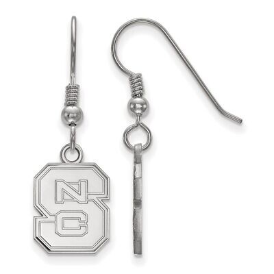 North Carolina State University Small Dangle Earring Wire Sterling Silver SS007NCS, MPN: SS007NCS, …