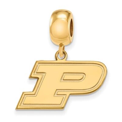 Purdue Bead Charm Small Dangle Gold-plated Silver GP031PU, MPN: GP031PU, 886774934419