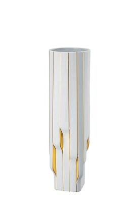 Rosenthal Strip White - Gold - Zaha Hadid Vase 17 3/4 Inchch, MPN: 14489-426275-26045, 790955139176