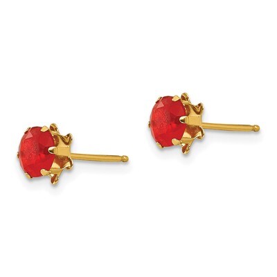 5mm Ruby July Earrings - 14k Gold SE177 by Madi K, MPN: SE177, 886774997643