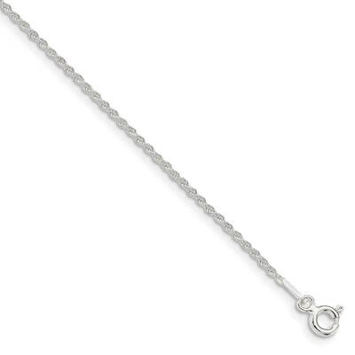 1.3mm Solid Rope Chain 26 Inch Sterling Silver QDR025-26, MPN: QDR025-26, 191101768712