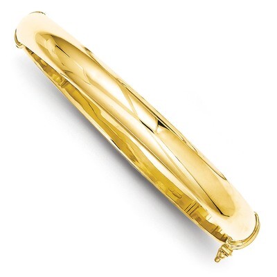 8mm &amp; Gold Plated Bangle Sterling Silver QB693, MPN: QB693, 886774748825